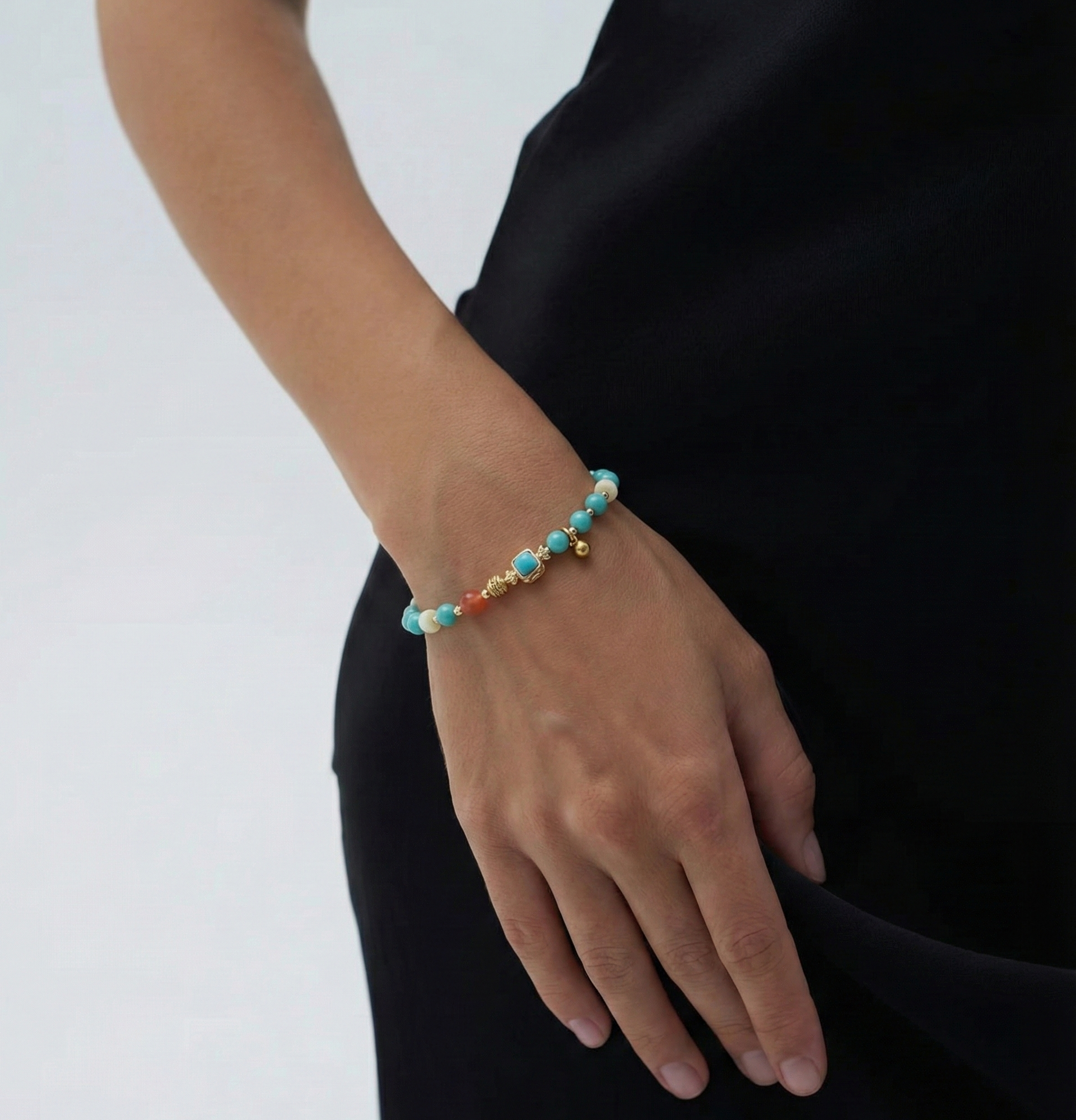 Moon in the blue sky