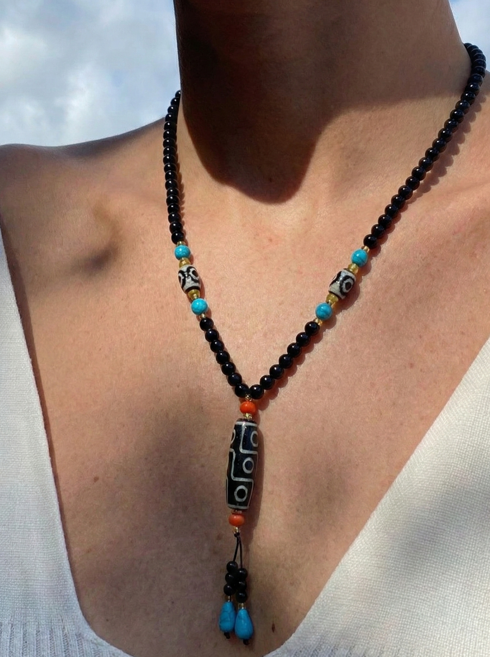 Power of the Sky long necklace