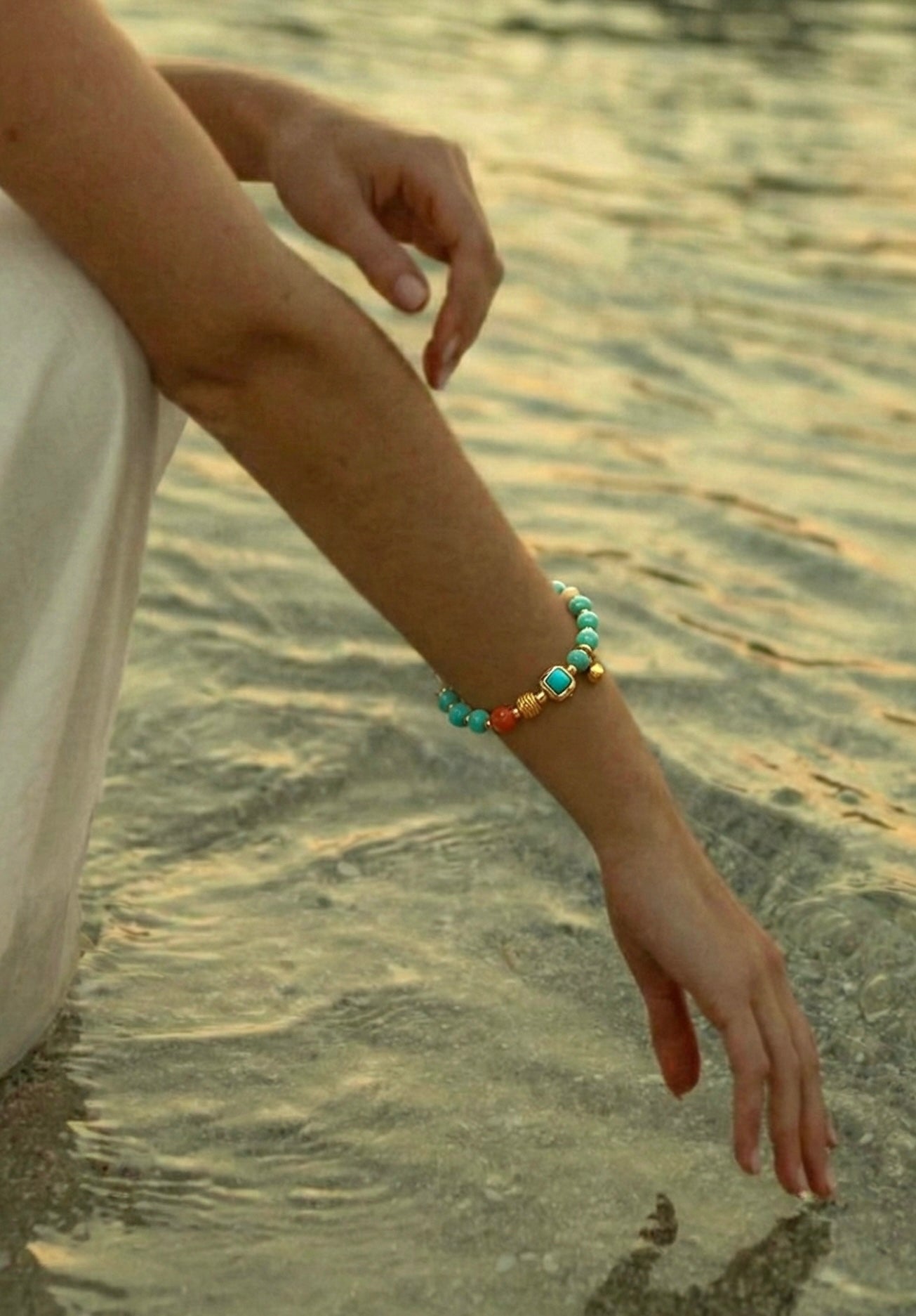 Moon in the blue sky