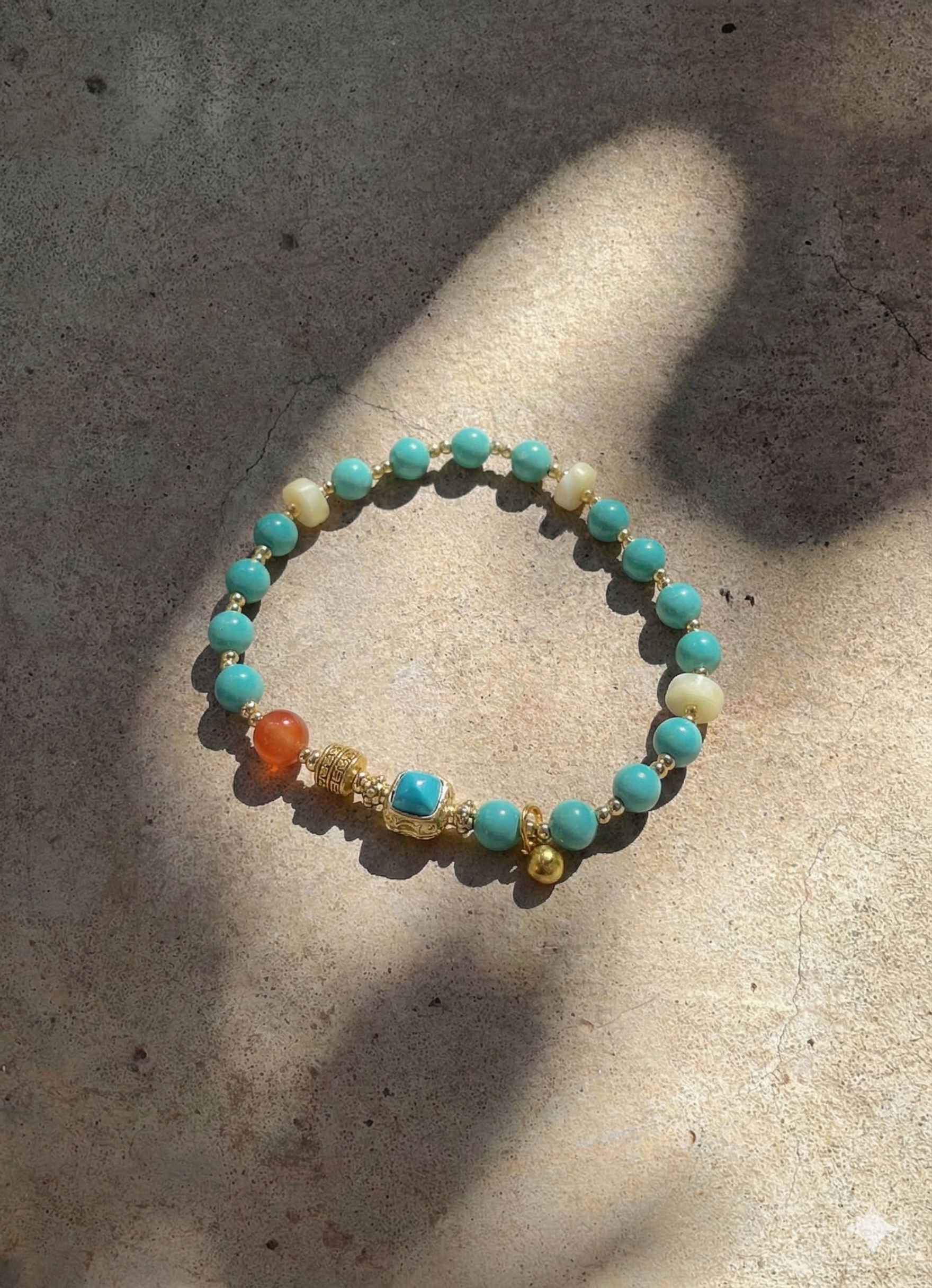 Moon in the blue sky