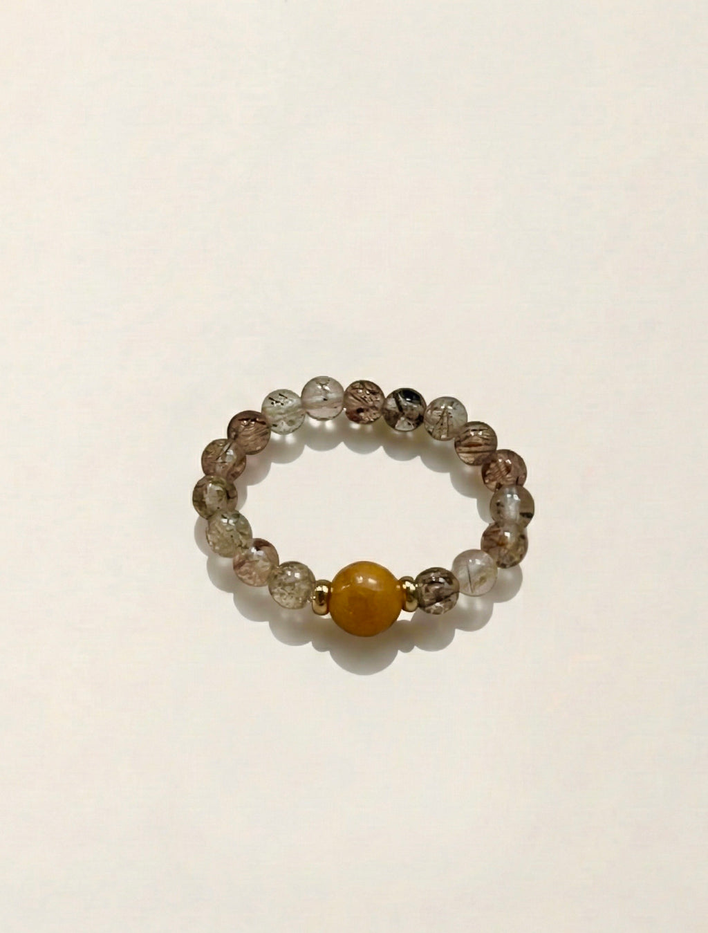 Eternal Gold & Amber Ring Cultural Heritage/Amber/Social Gatherings